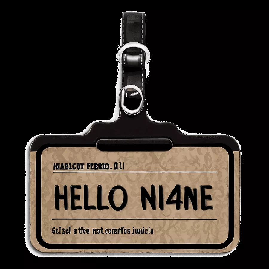 Name Tag Png 05252024