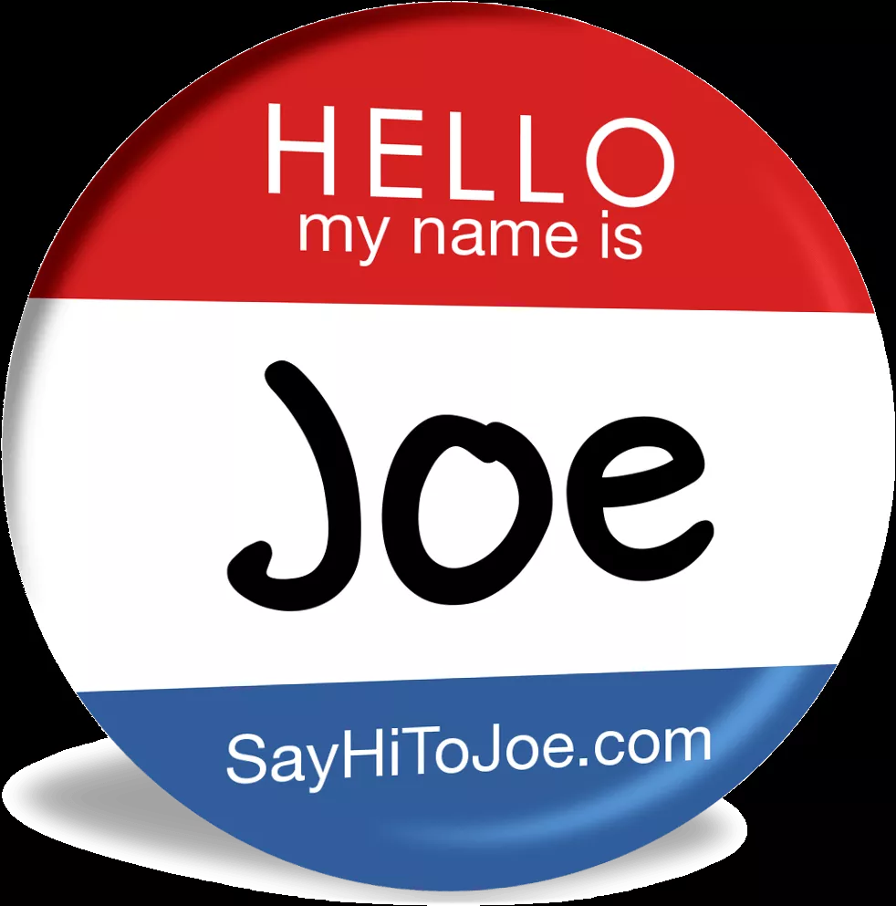 Download Hello My Name Is Joe Badge