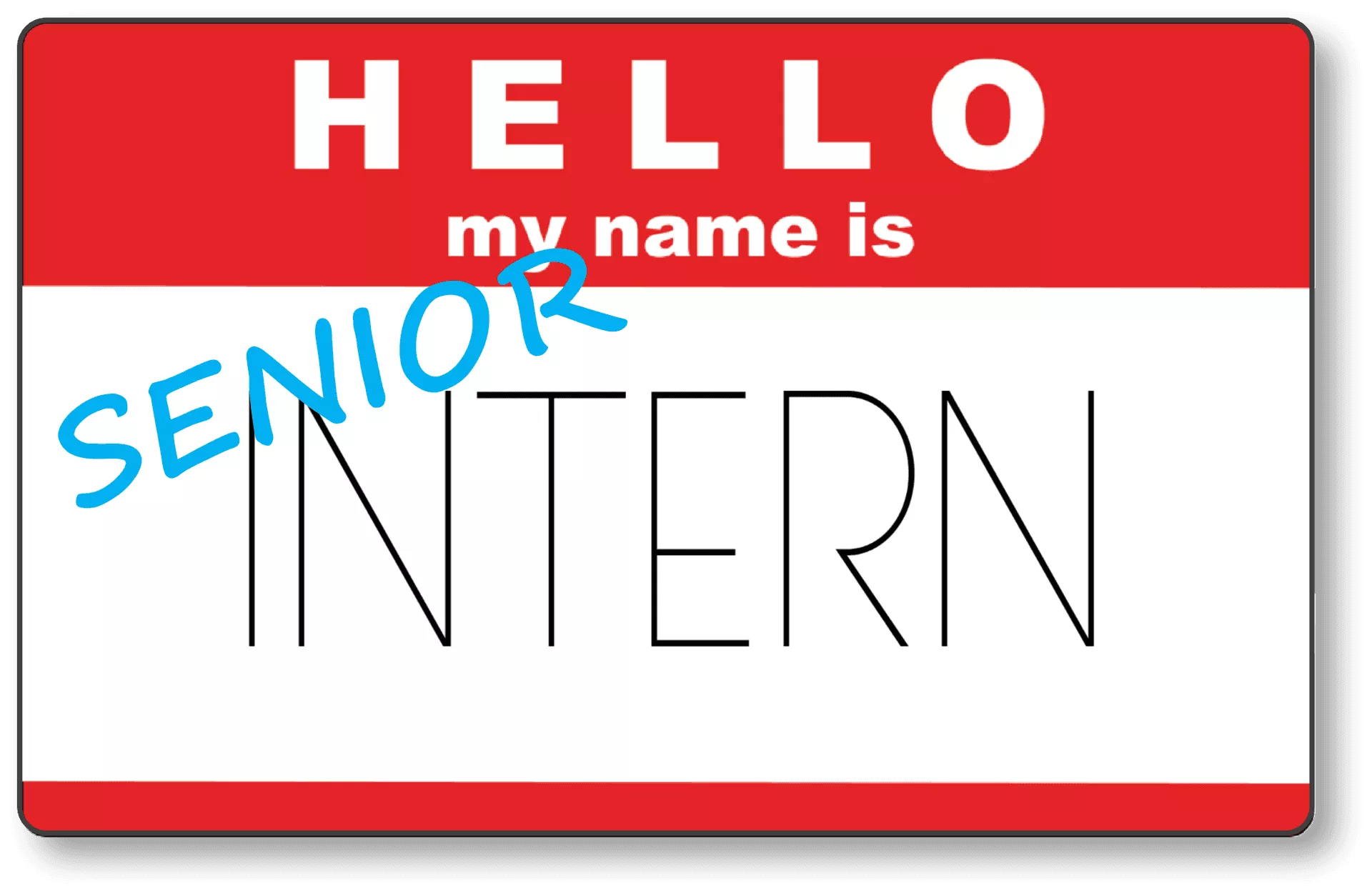 Download Senior Intern Name Tag