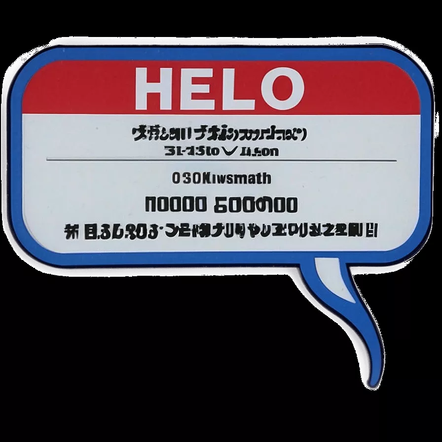 Download Hello My Name Is Sticker Png