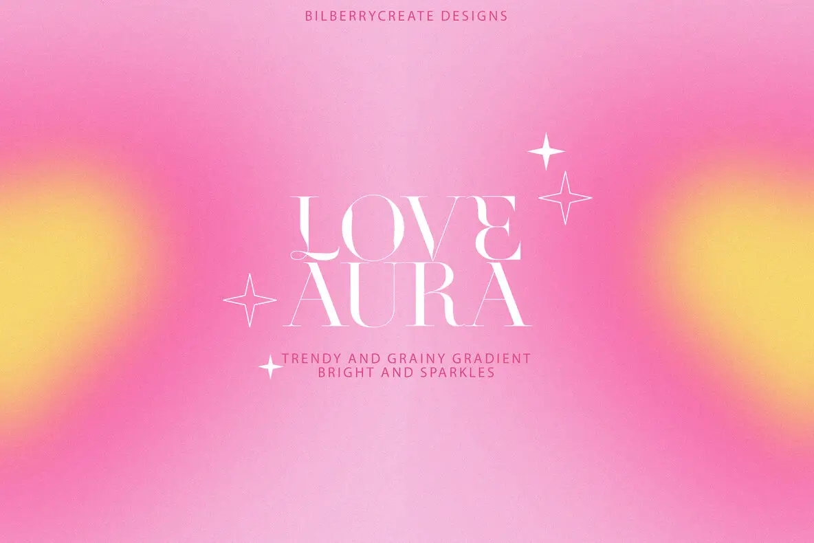 Aura Love gradient background Graphics