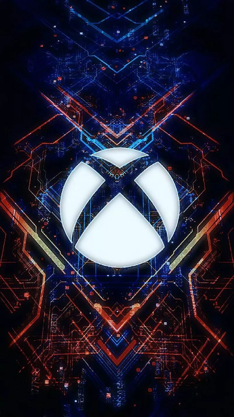 Xbox, red and blue, HD phone wallpaper