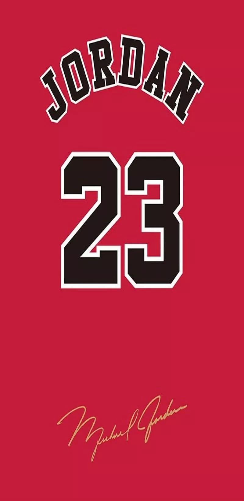 M Jordan Red Jersey, 23, HD phone