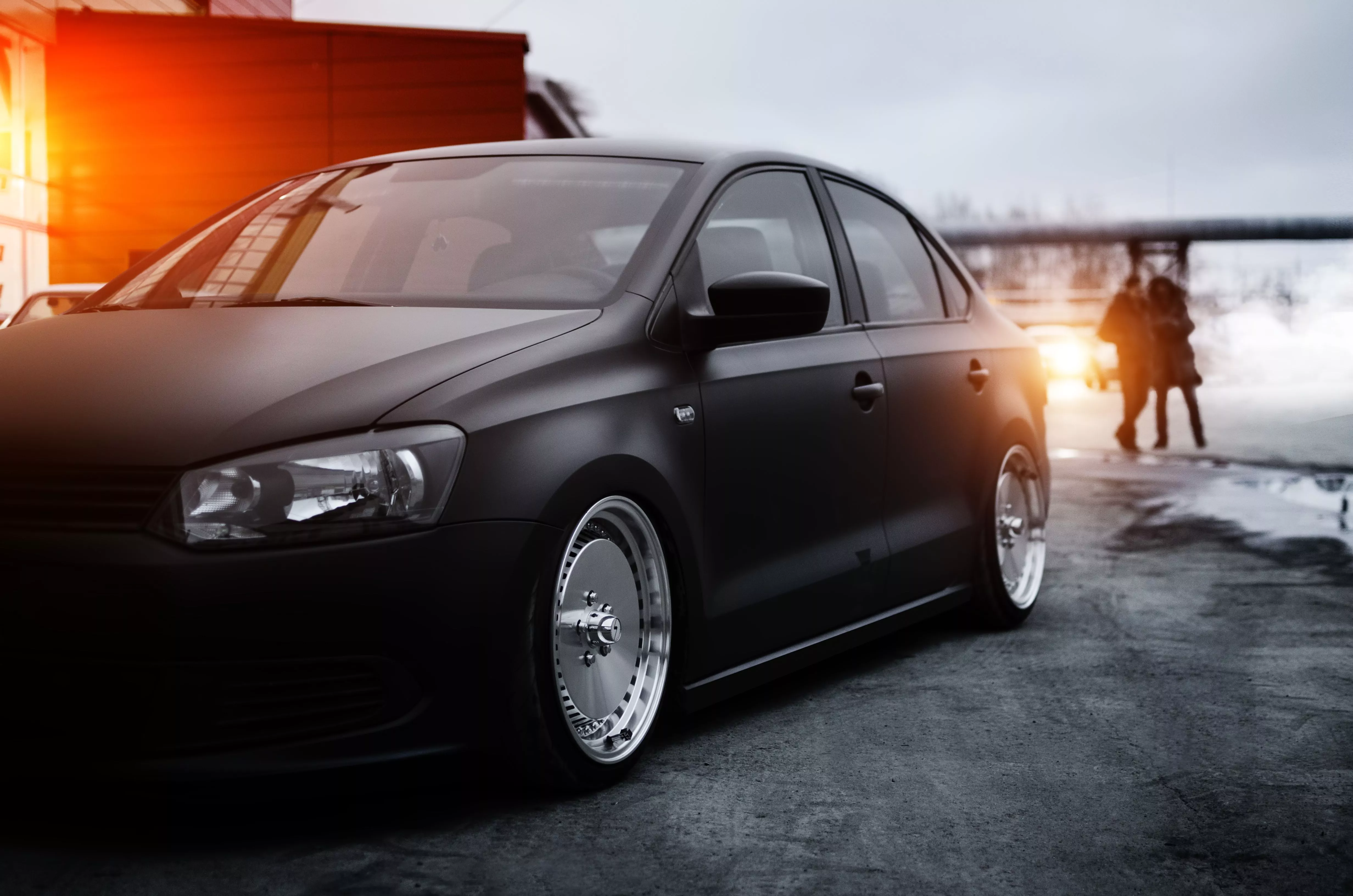 Wallpaper volkswagen, polo, stance