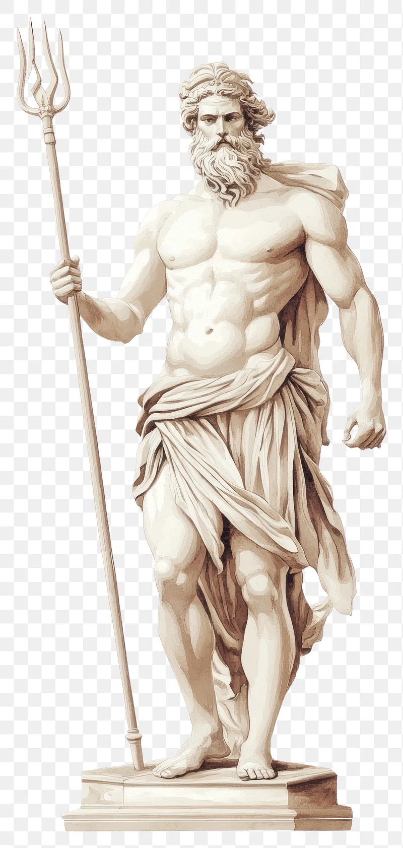 Greek God Poseidon Image. Free Photo