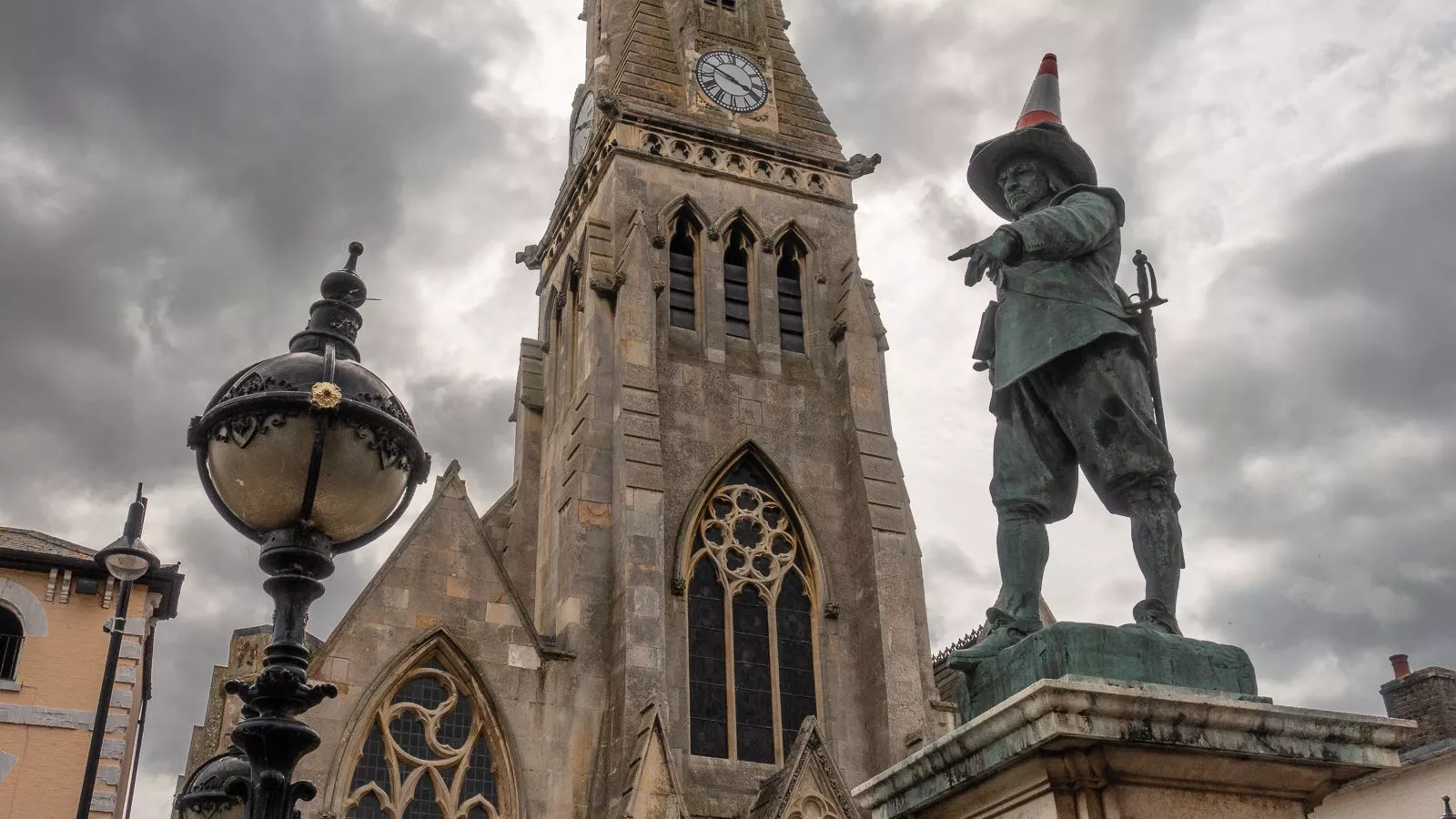 Statue of Oliver Cromwell, St Ives