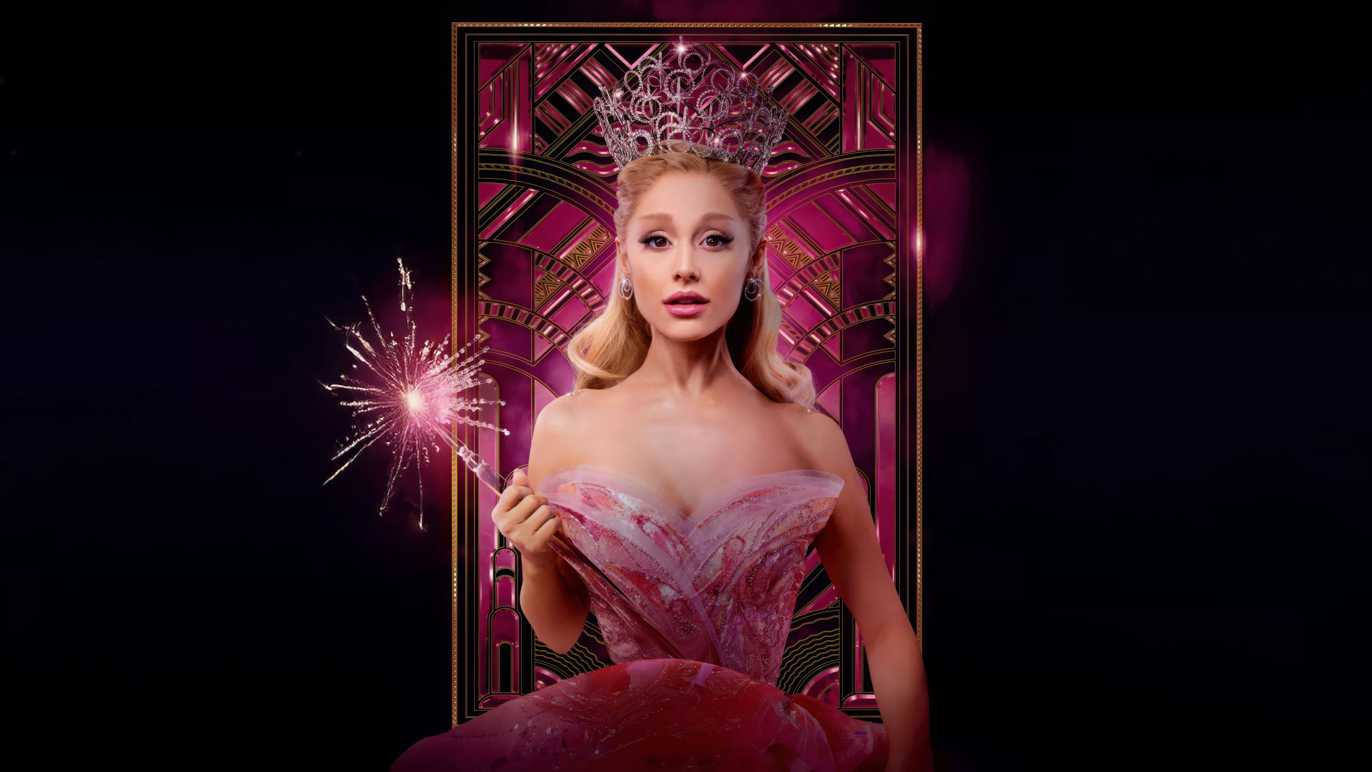 Glinda Wallpaper 4K, Ariana Grande, Wicked