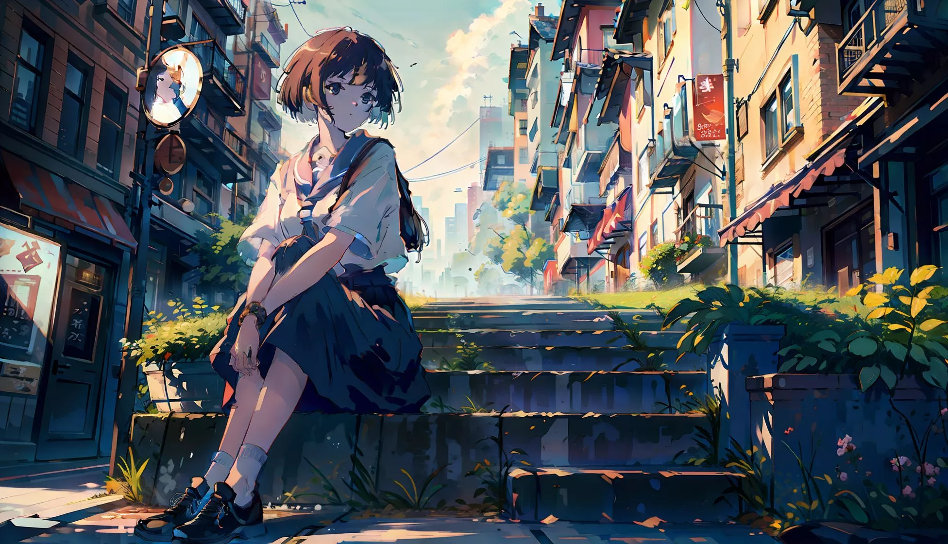 Anime Girl 2023 AI Fan Art Wallpaper, HD Artist 4K Wallpaper, Image and Background