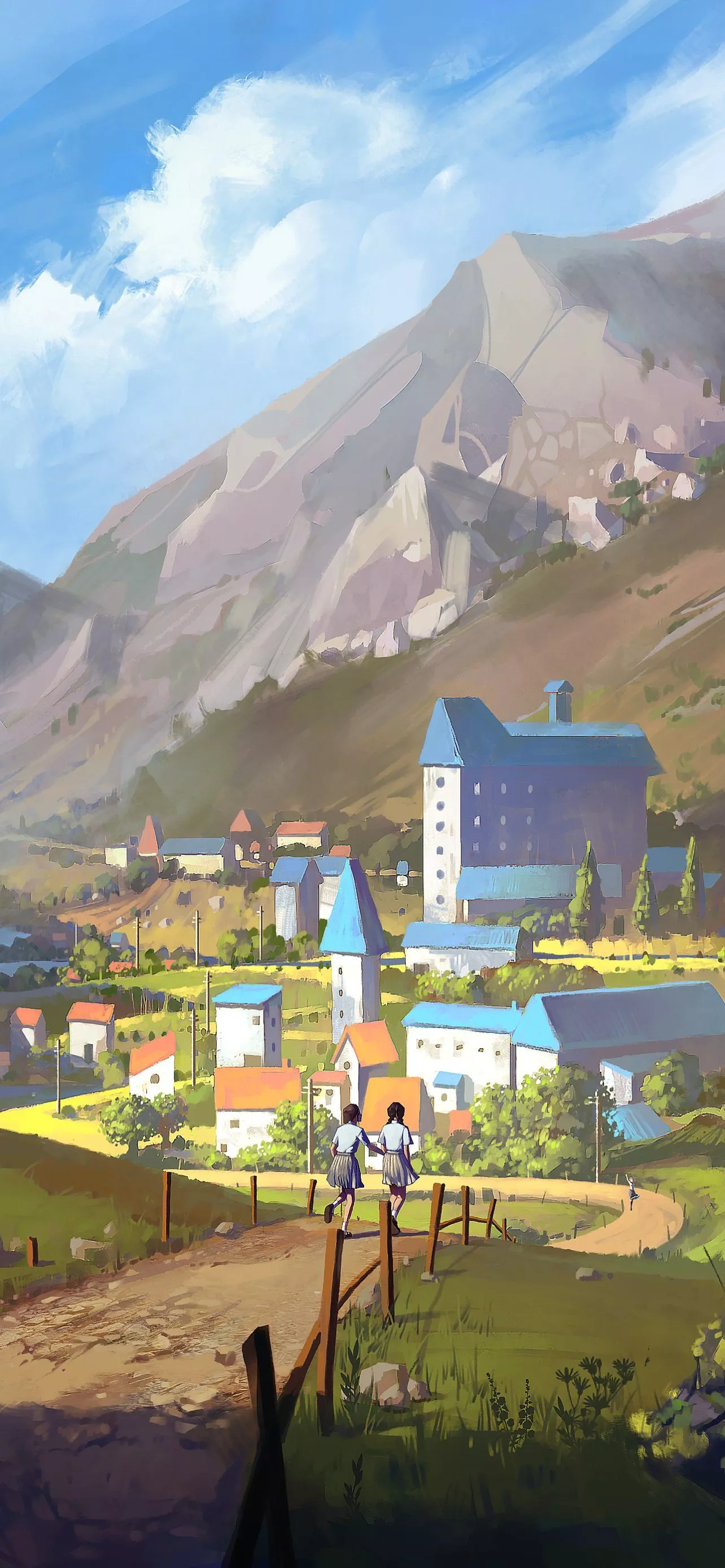 Download Village Landscape Anime