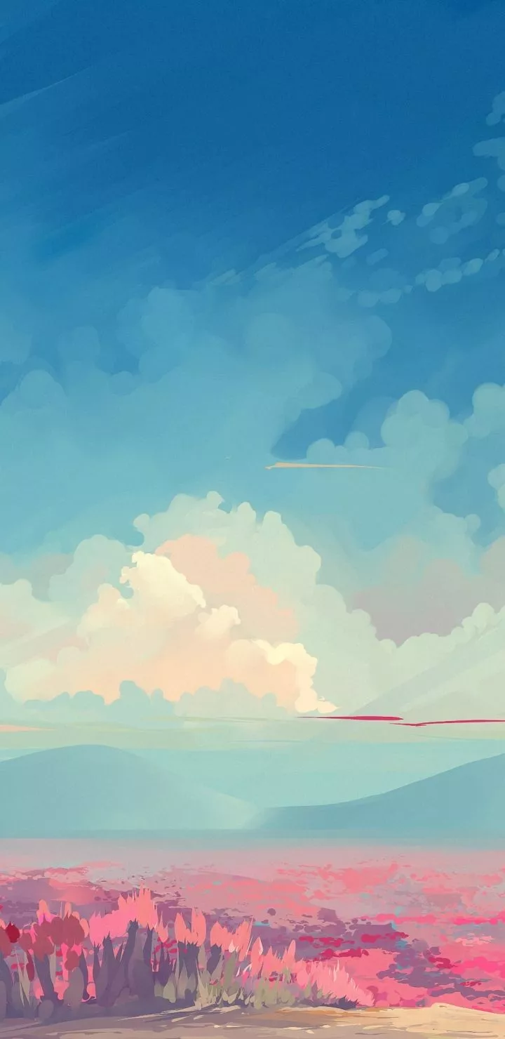 Mobile wallpaper: Anime, Landscape, Sky