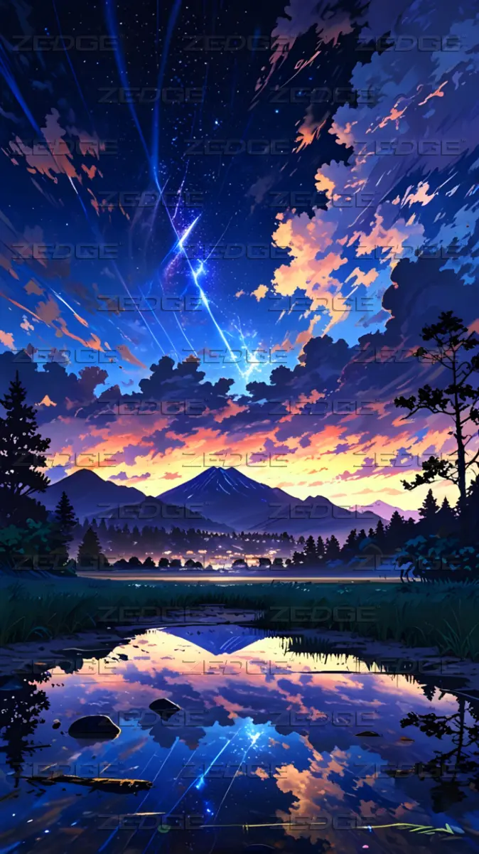 Celestial Twilight Dreamy Anime