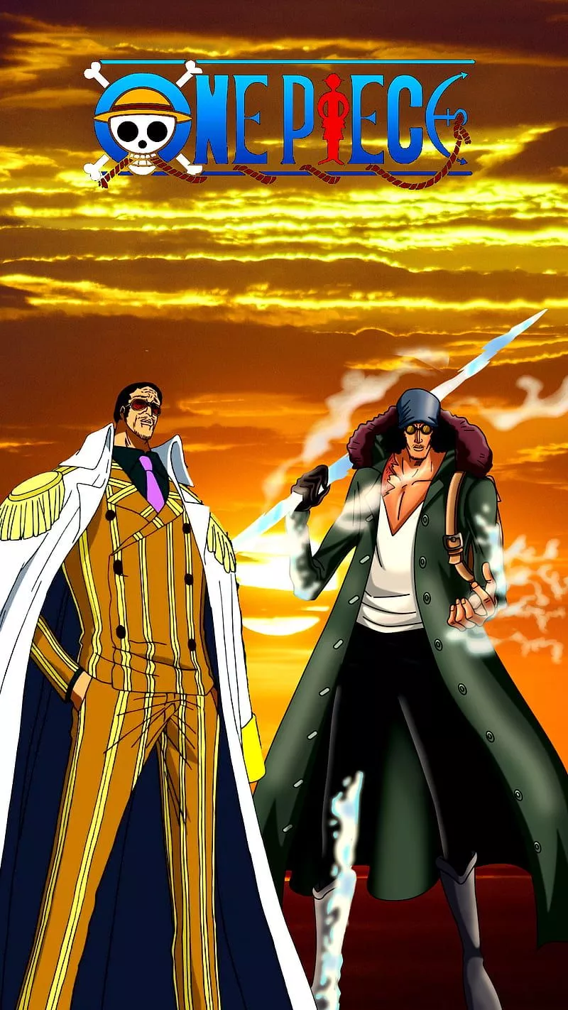 One piece, kizaru one piece, aokiji one piece, aokiji, kizaru, HD phone wallpaper