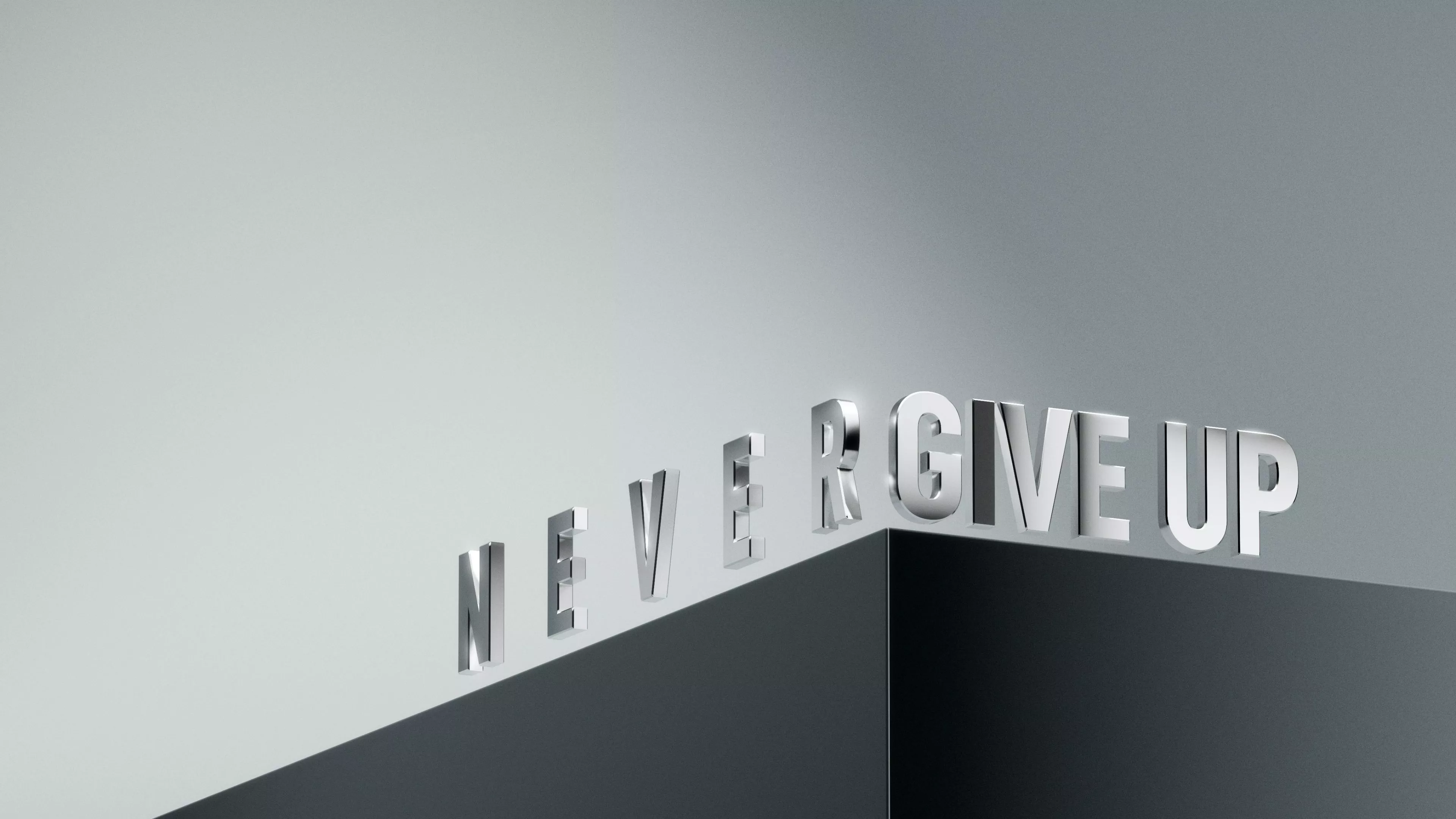 Never Give Up Wallpaper 4K