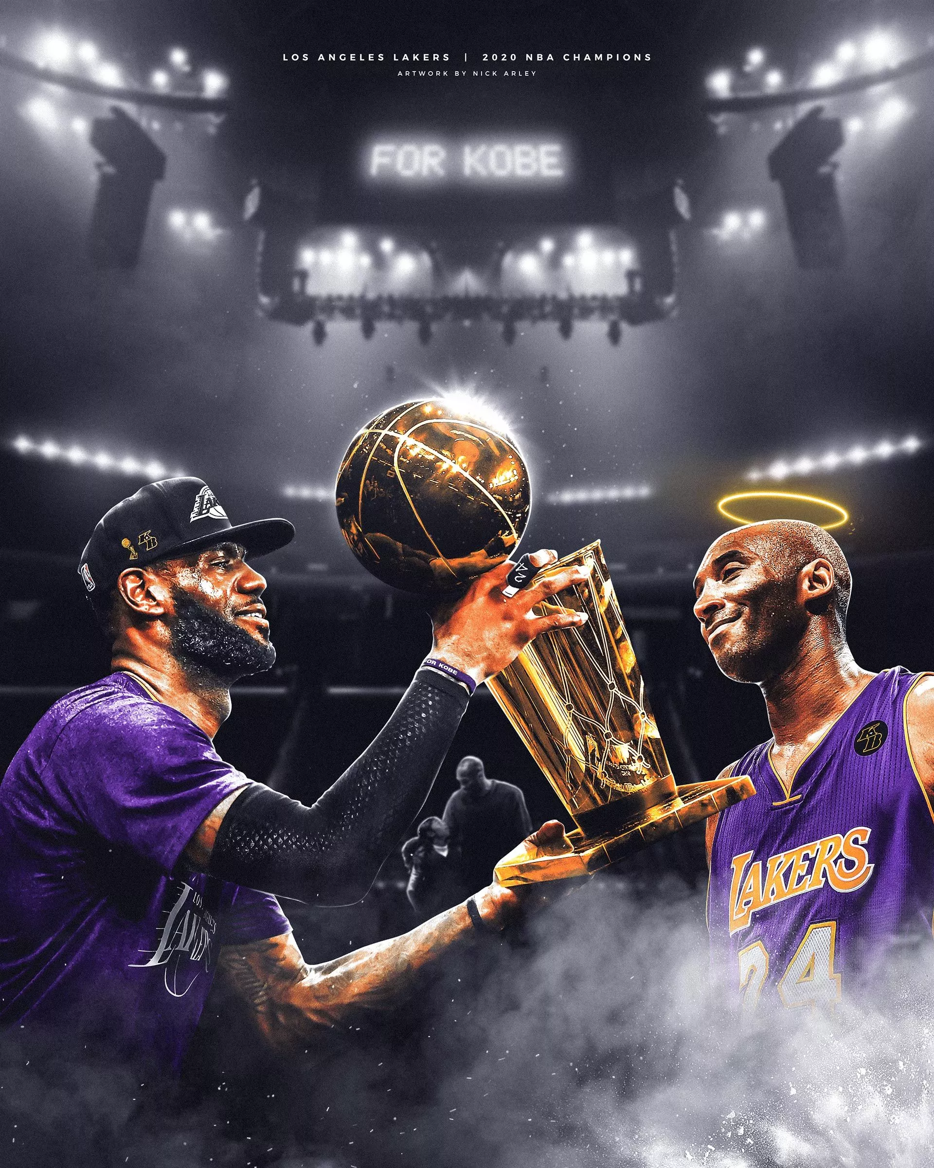 Lebron James and Kobe Bryant HD Wallpaper