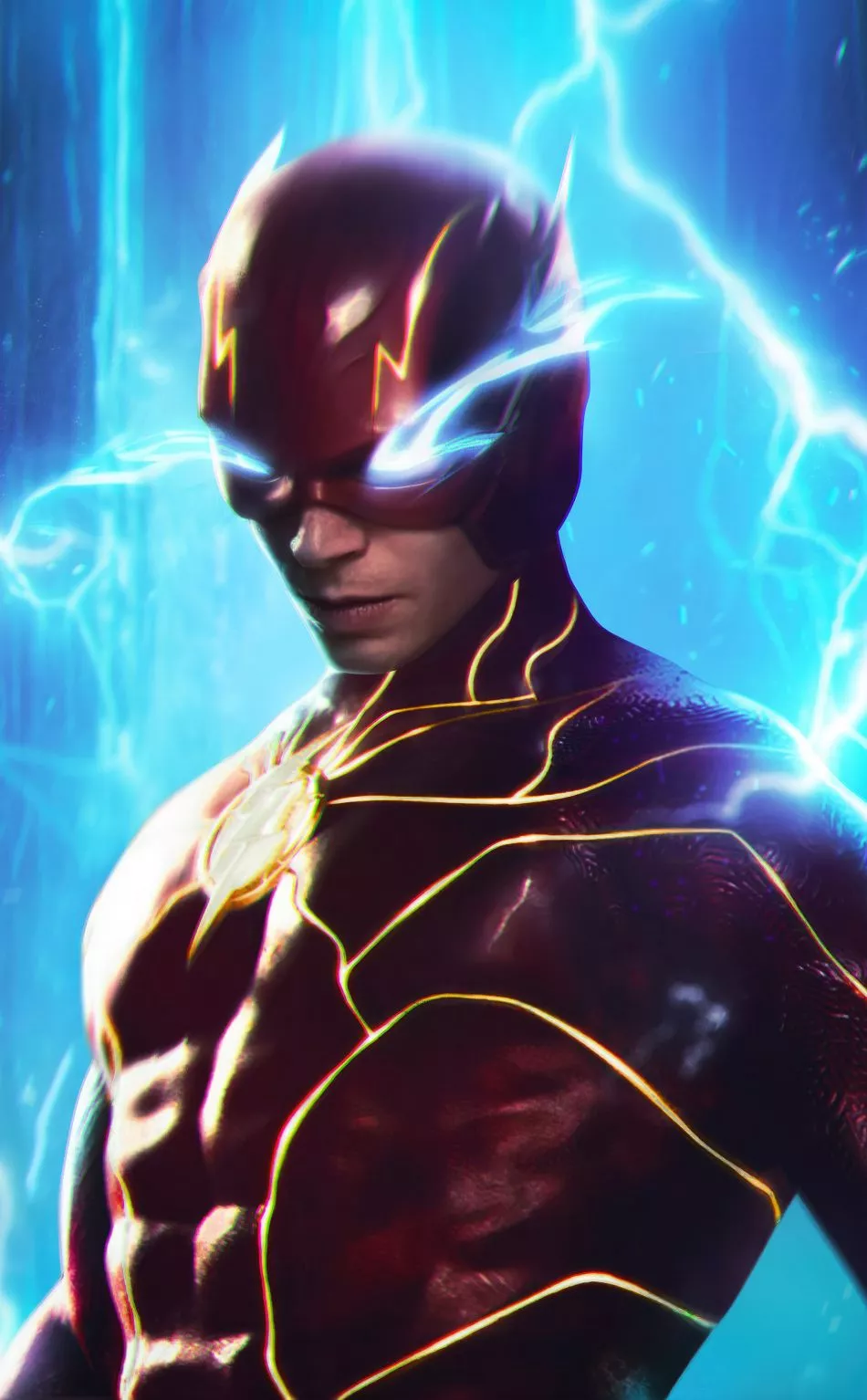 Download wallpaper 950x1534 the flash
