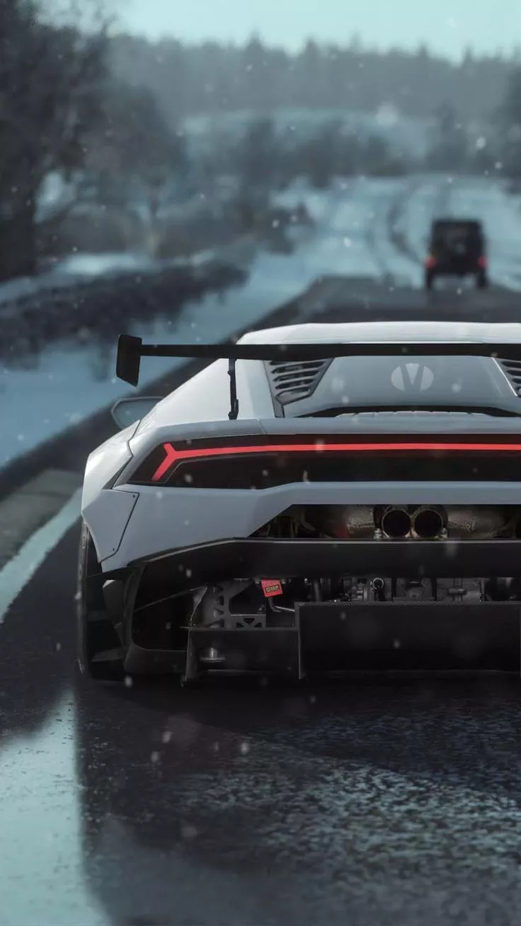 Lamborghini huracan 4k rear iPhone