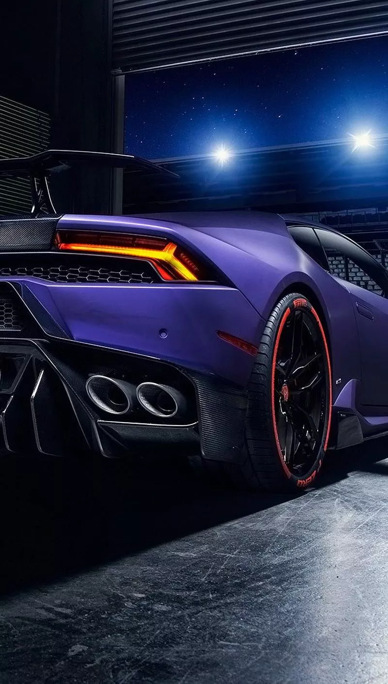 Lamborghini, car, huracan, purple, HD