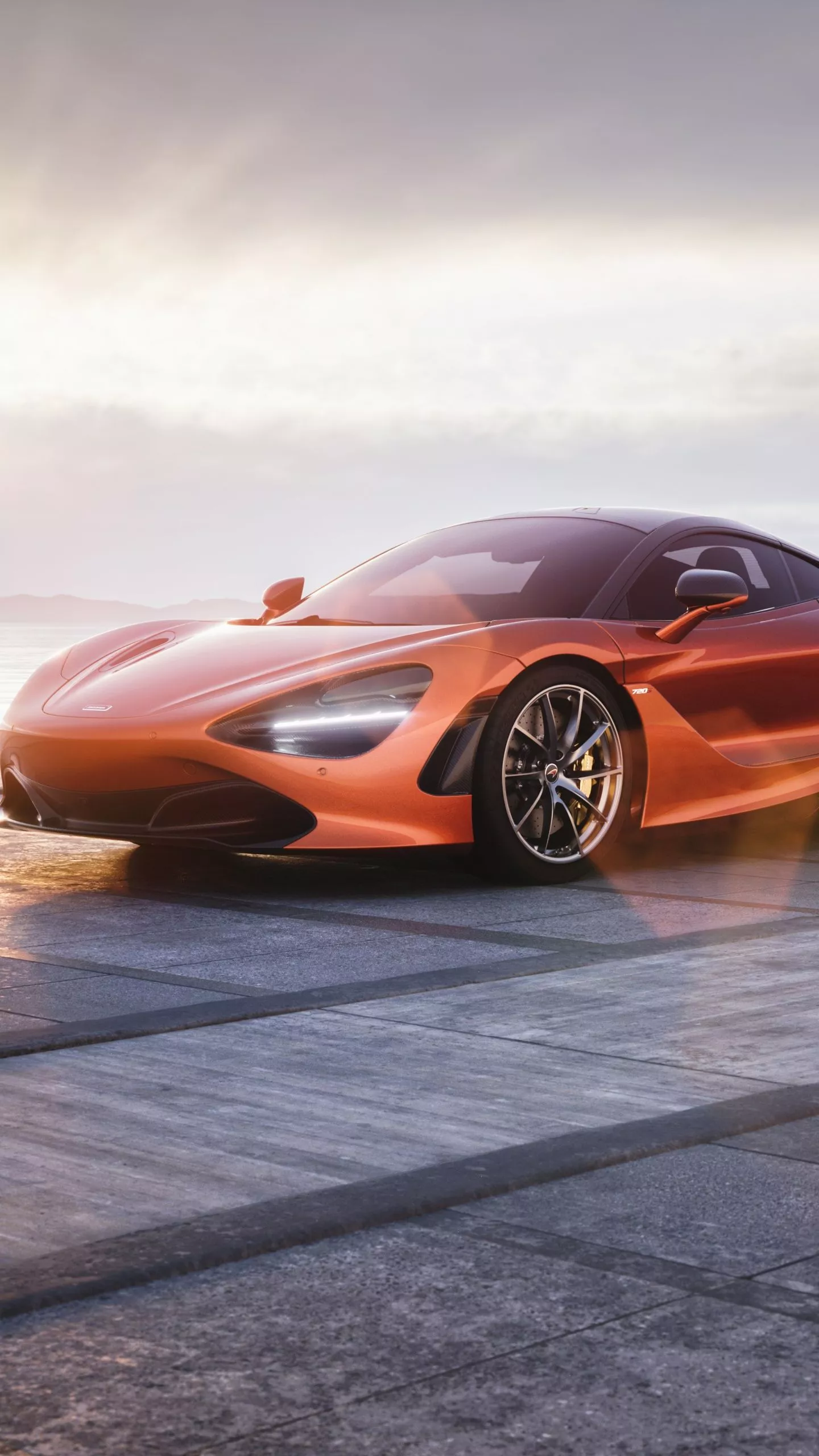 McLaren 720S Wallpaper 4K, Orange cars