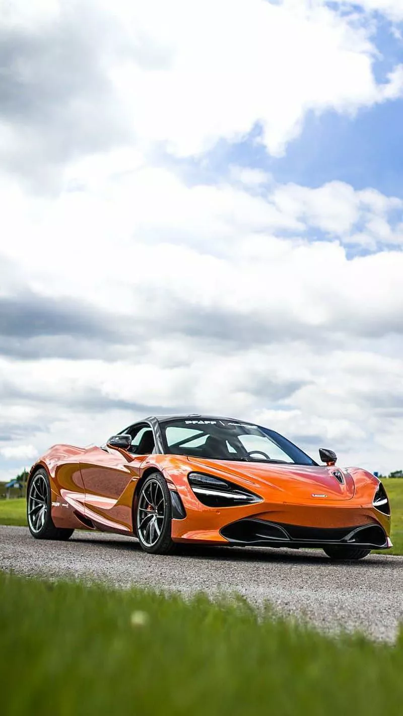 McLaren 720S, orange, car, supercar