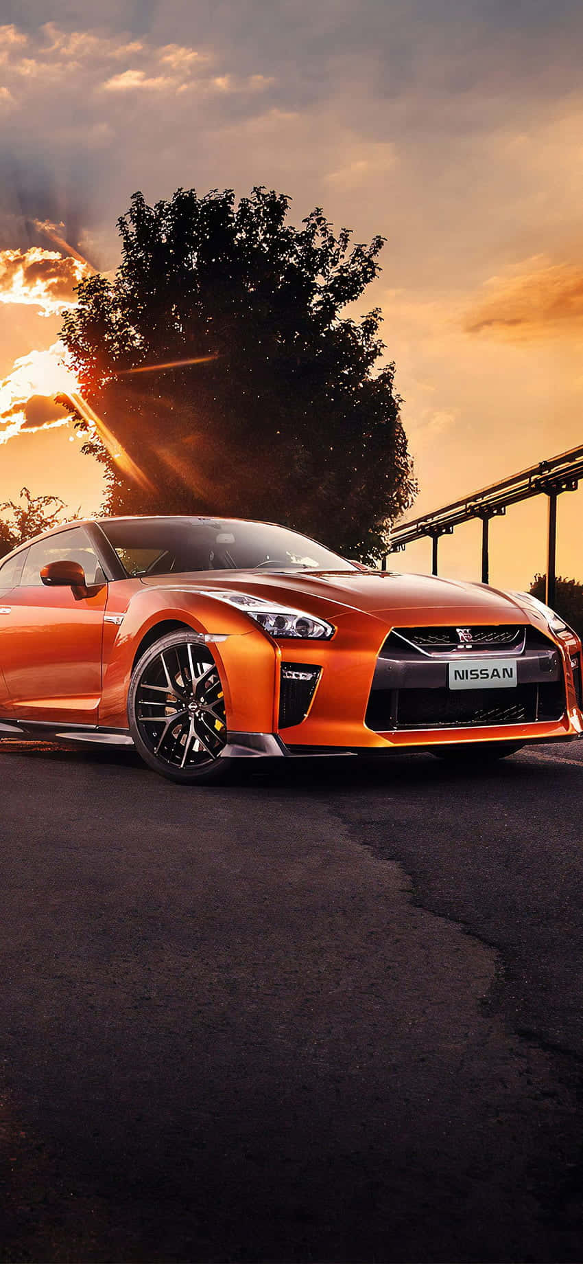 Download Orange Gtr iPhone Wallpaper