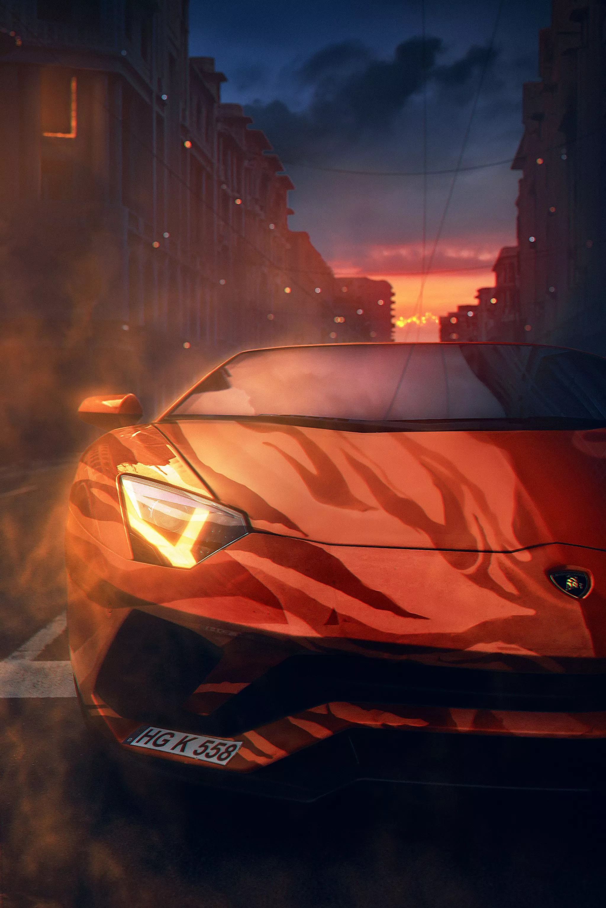 Wallpaper Orange, Sports Car, Cars