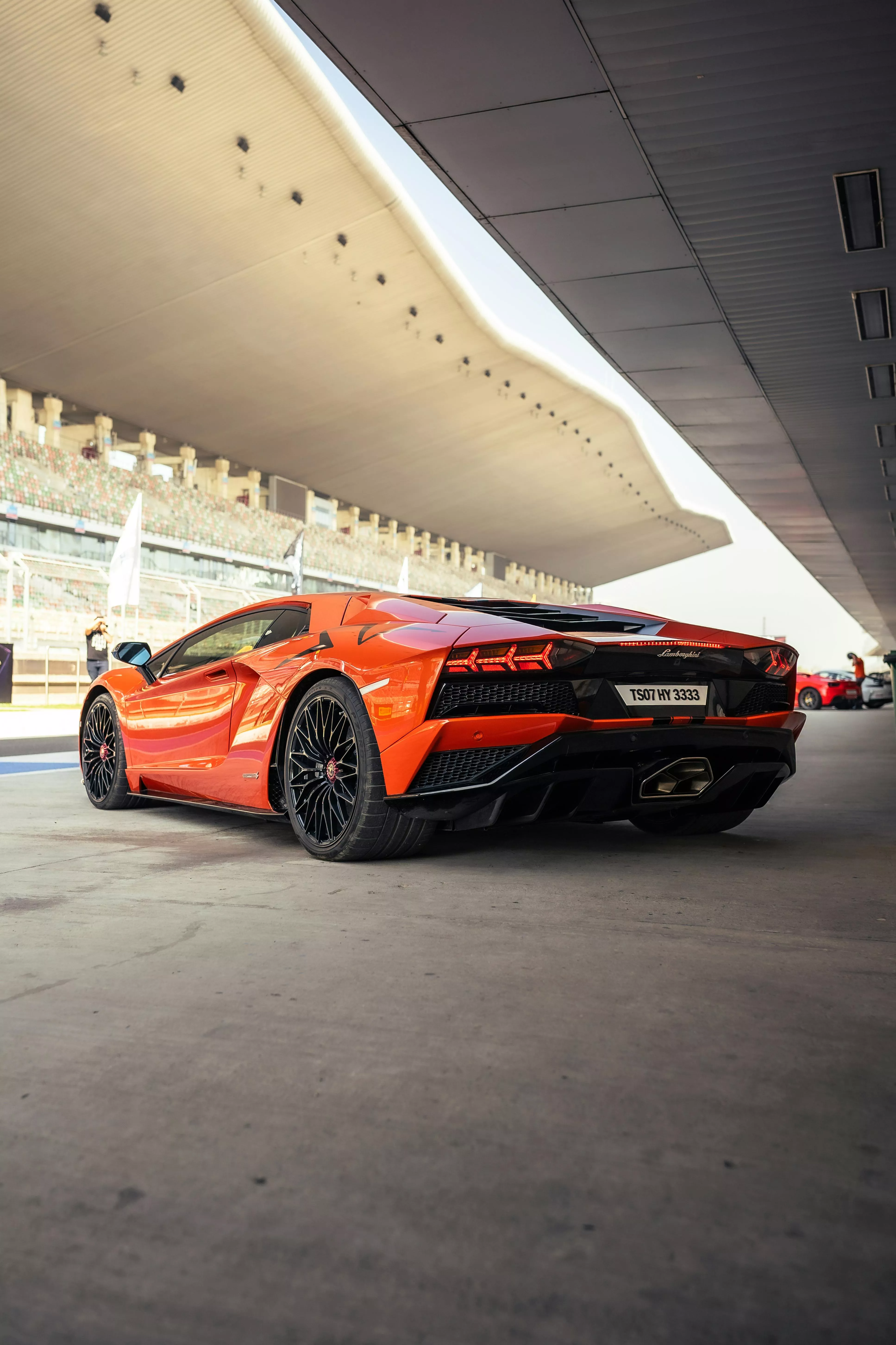 An Orange Lamborghini Aventador · Free