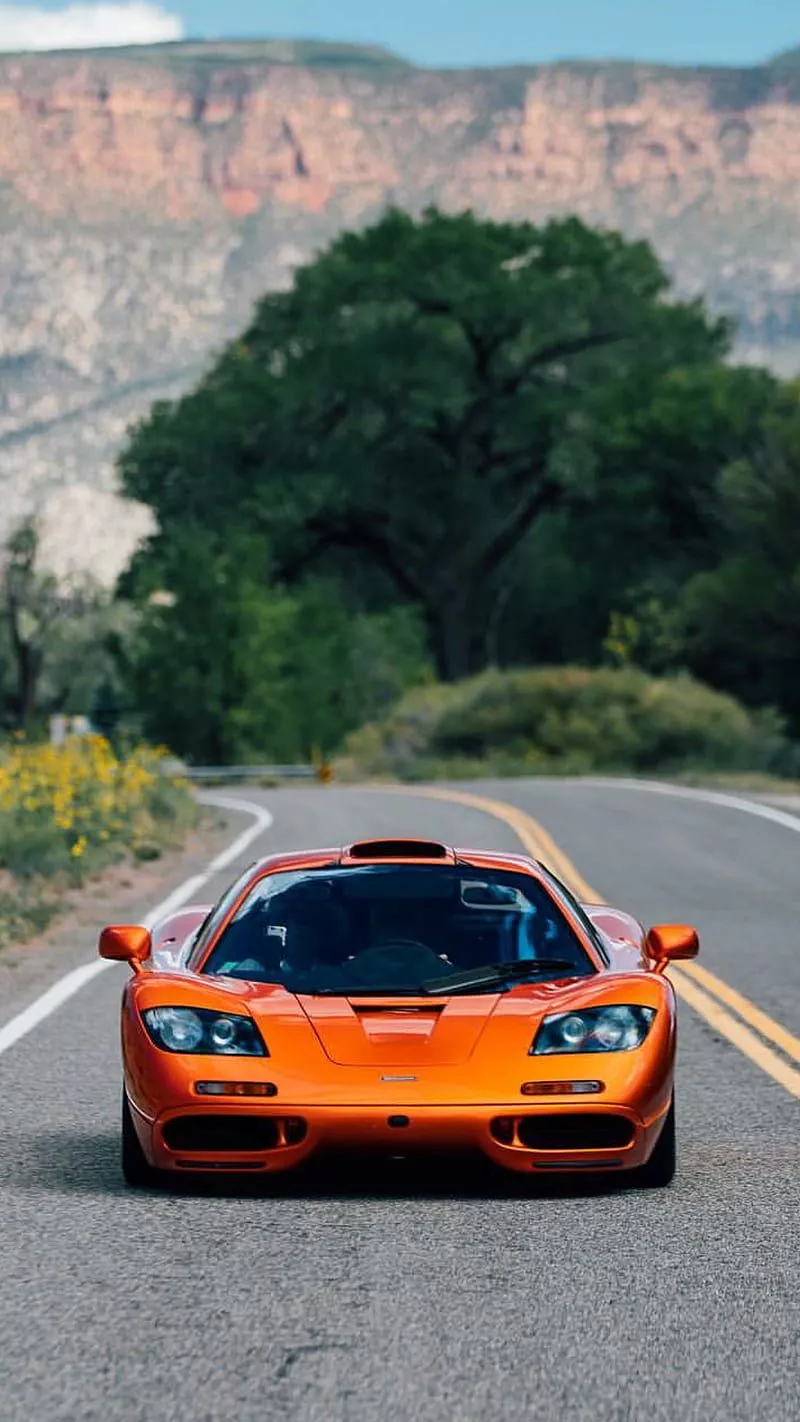 McLaren F1, mclaren, mclaren f1, orange