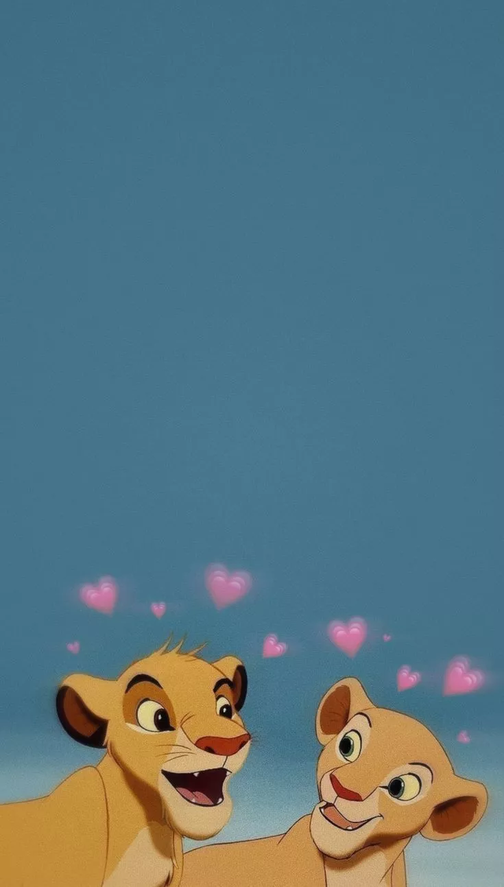 simba und nala hintergrund