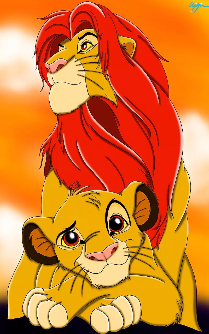 Simba, digitalart, disney, drawing