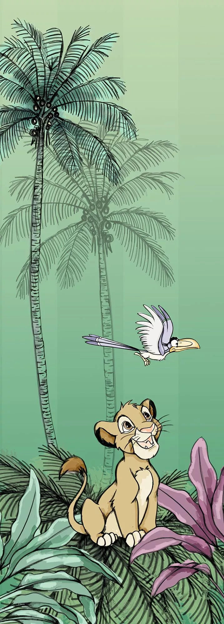 Non Woven Photomural Jungle Simba