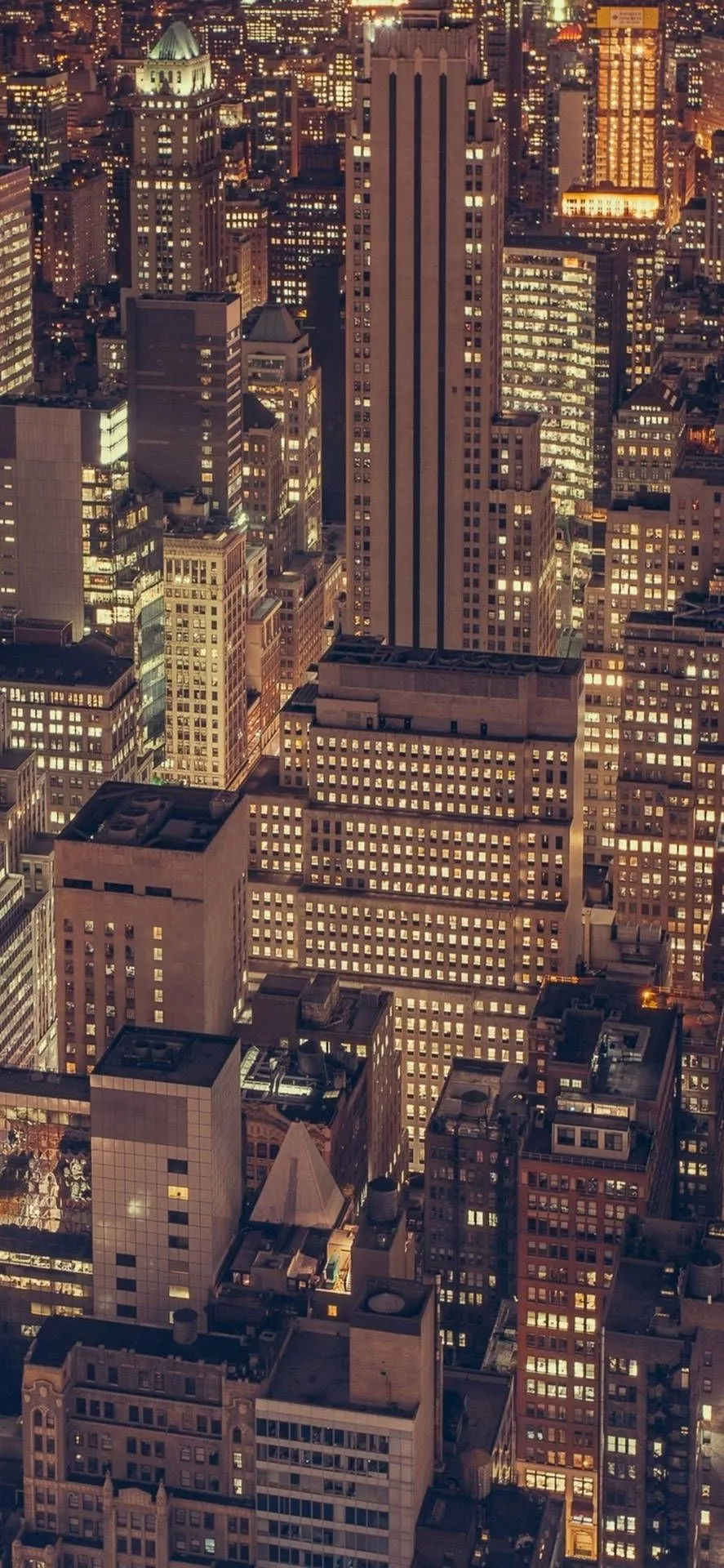 Download New York Skyline iPhone Warm