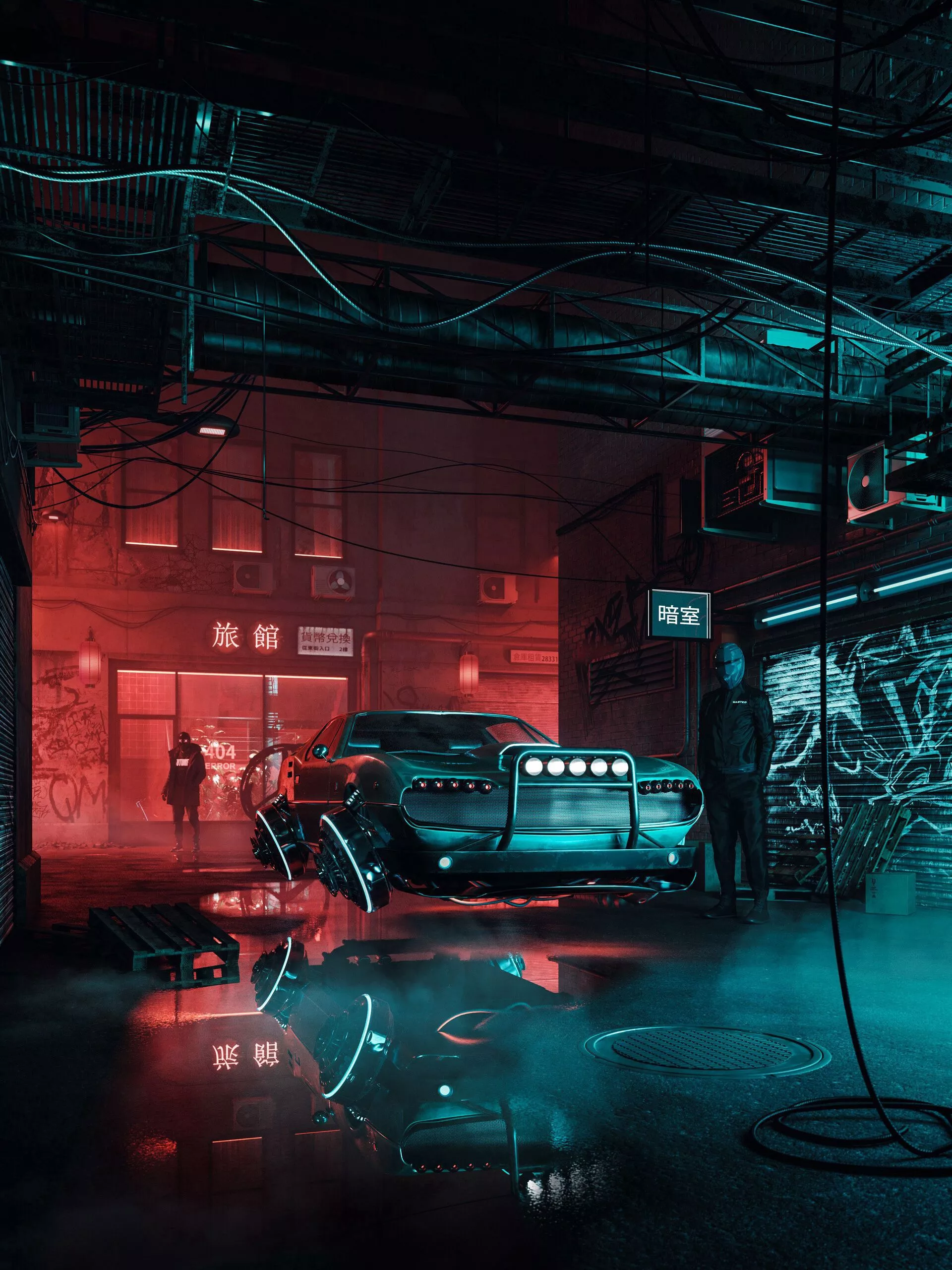 Cyberpunk Iconic Car 4K Wallpaper