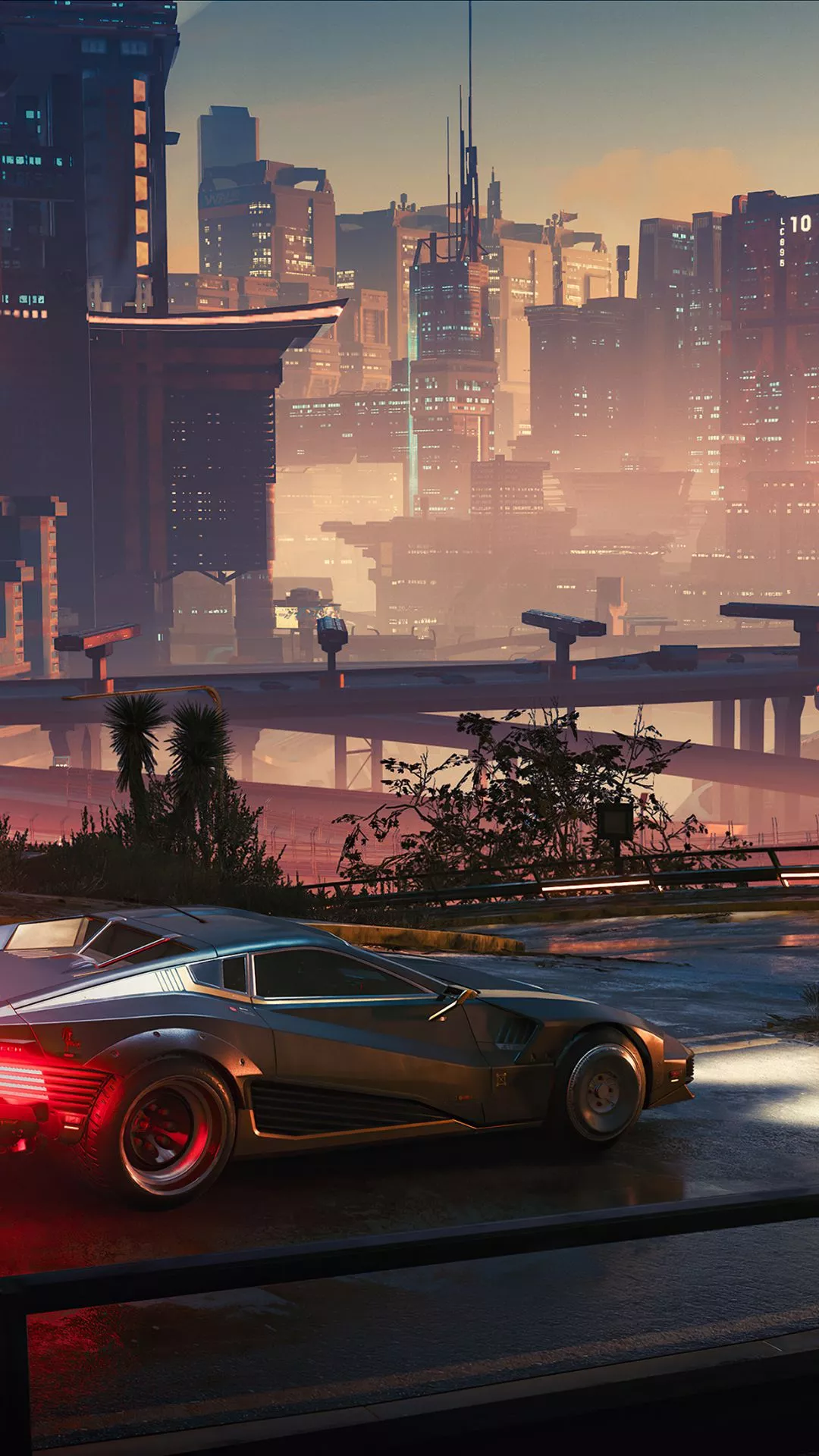 Mobile wallpaper: Car, Cyberpunk