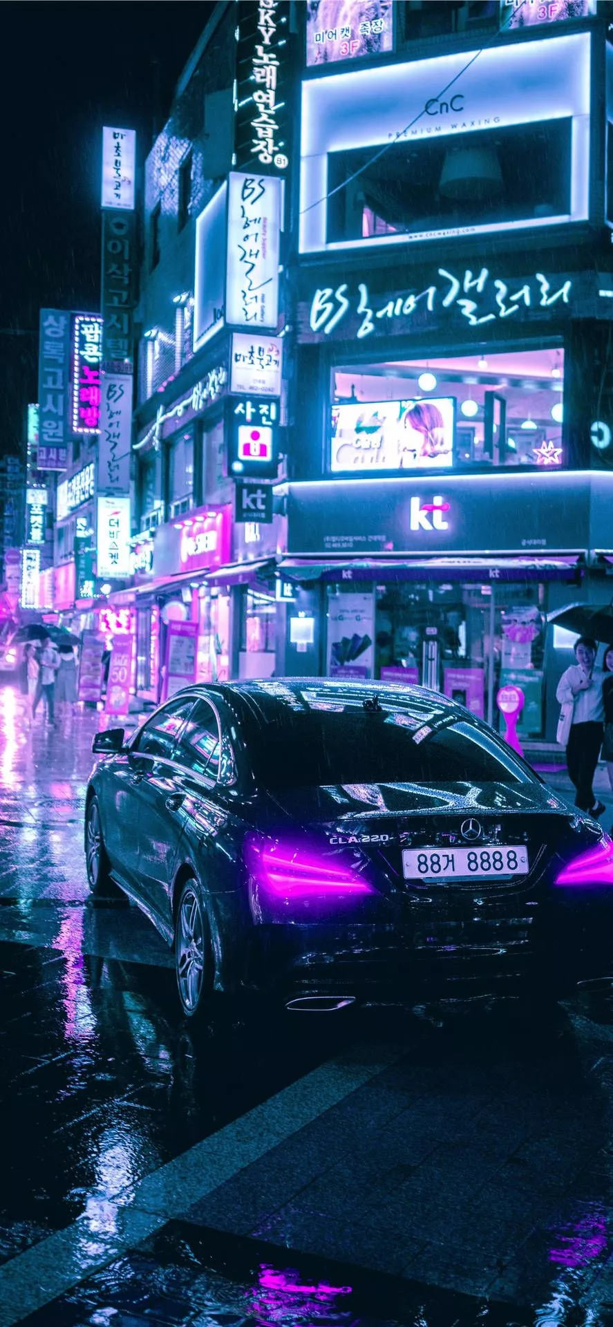 City Cyberpunk iPhone X Wallpaper