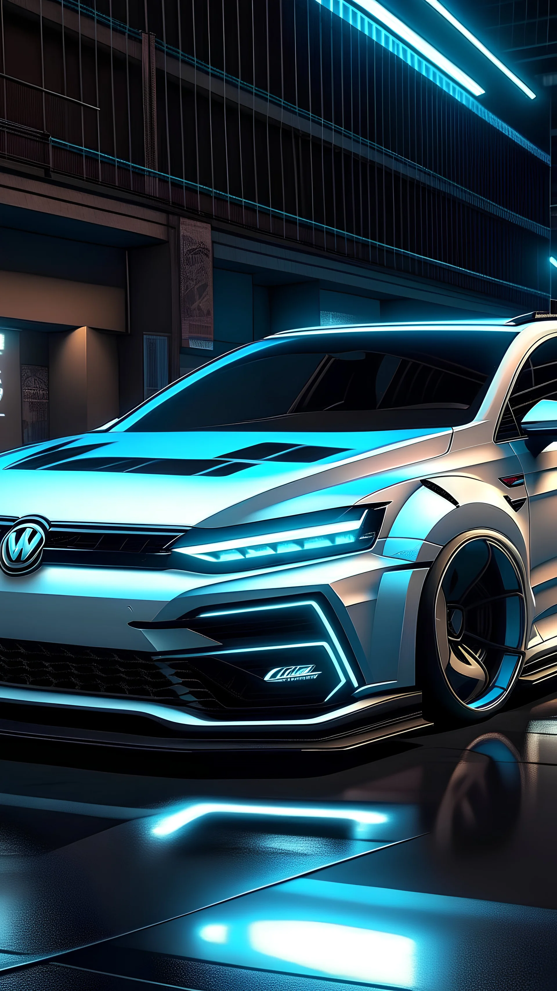 a white 2024 Volkswagen GTI that is m