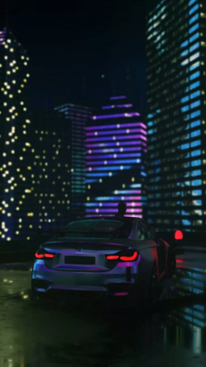 Cyberpunk City 2021, blue, carros