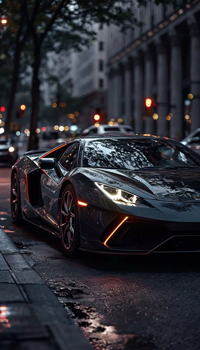 customizeable cyberpunk car black