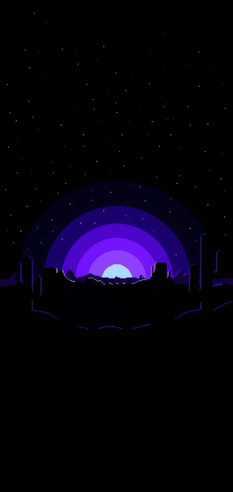 Desert Night 4K OLED Wallpaper for iOS
