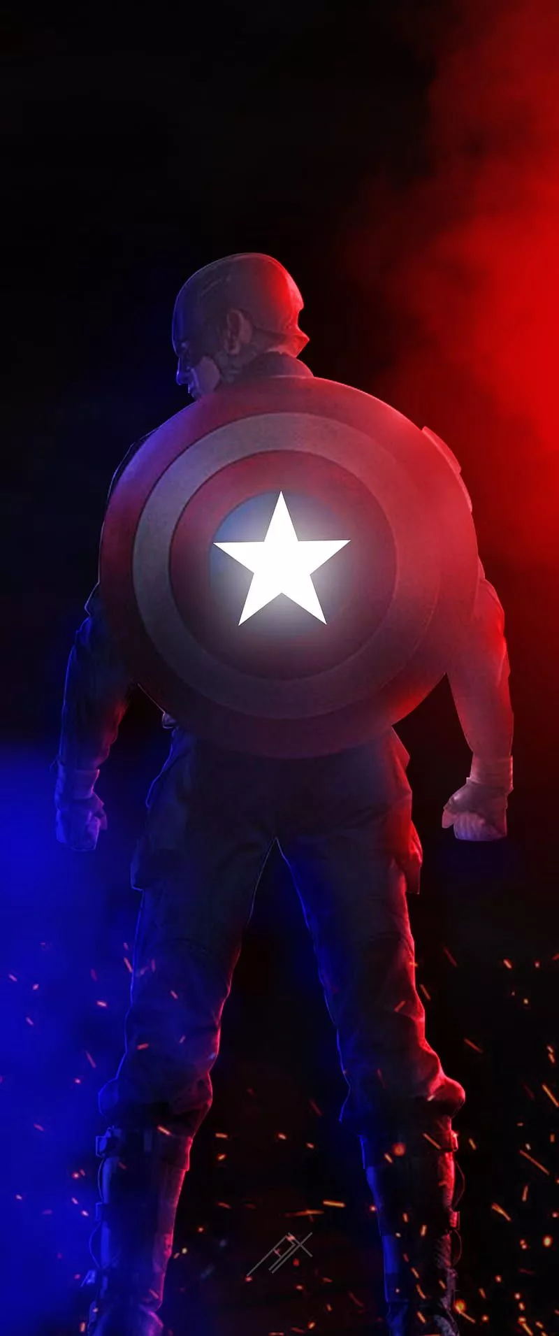 Captain America, america, blue, captain