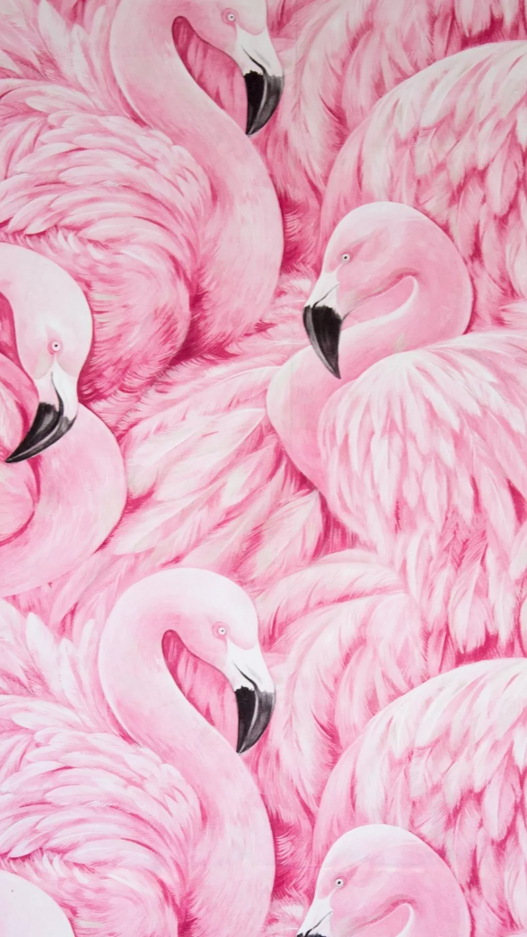 Pink Flamingos Wallpaper 4K, Painting