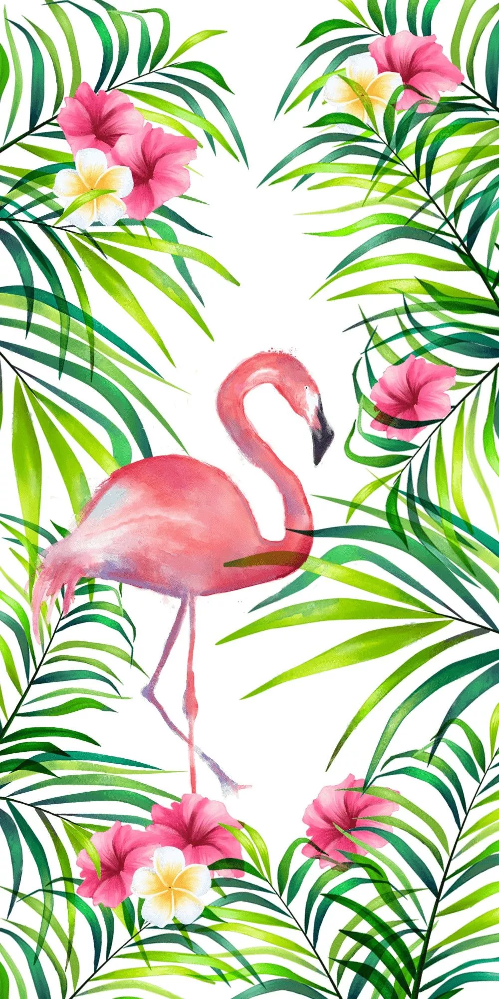 Tropical Flamingo Wallpaper Free