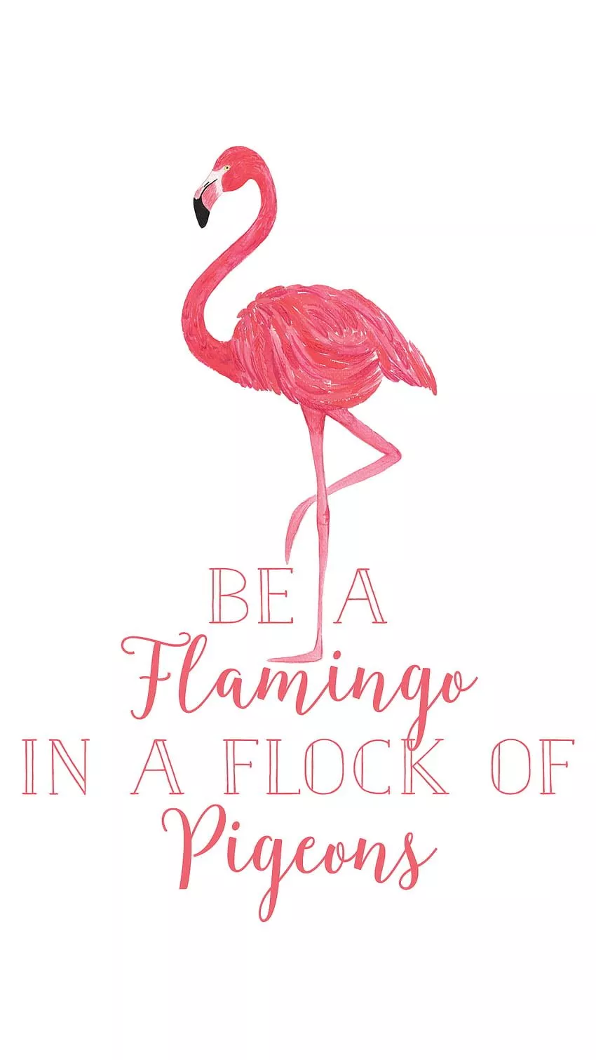 Be a Flamingo Phone Background. Pink