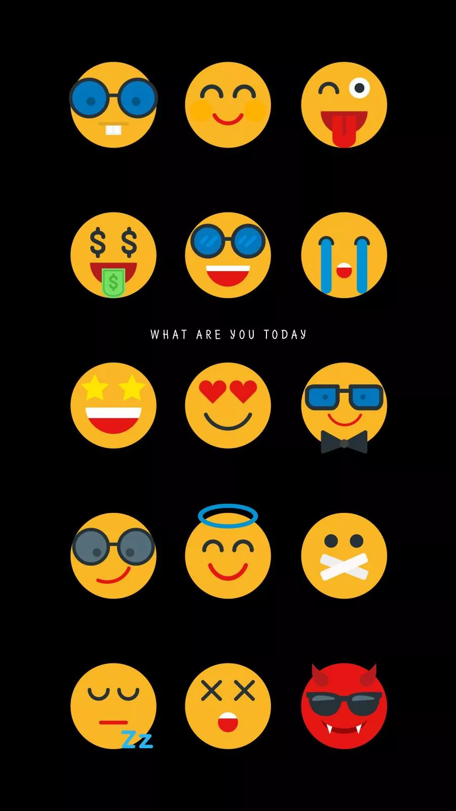 Emoji Mood iPhone Wallpaper