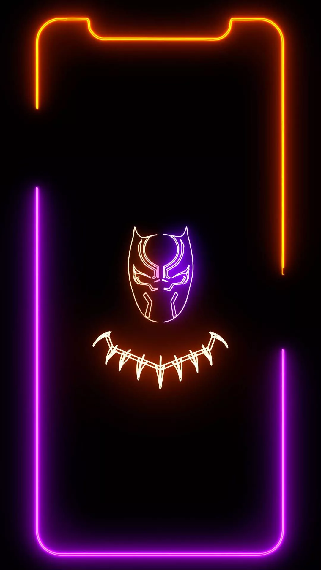 Download free Black Panther Neon