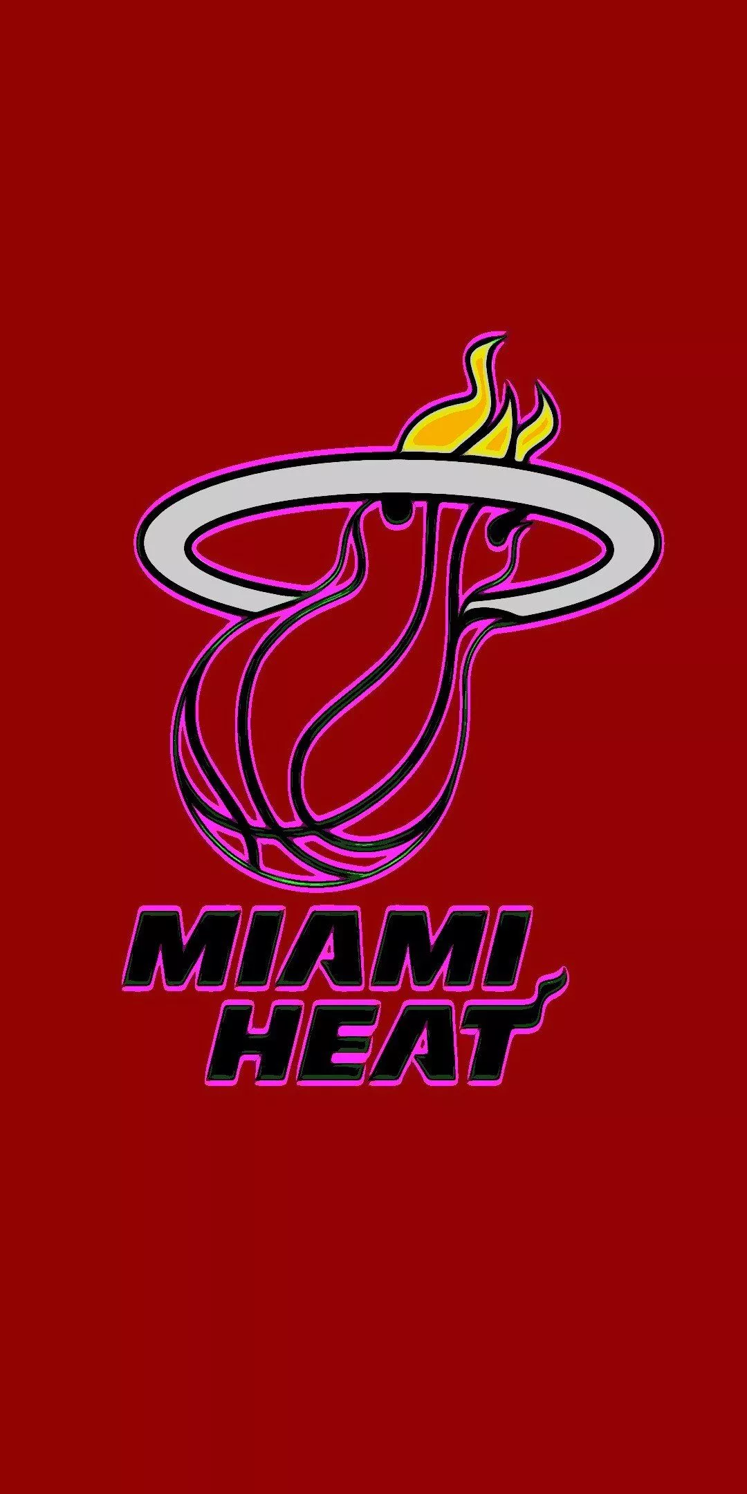 NBA Miami Heat Sports Phone Wallpaper