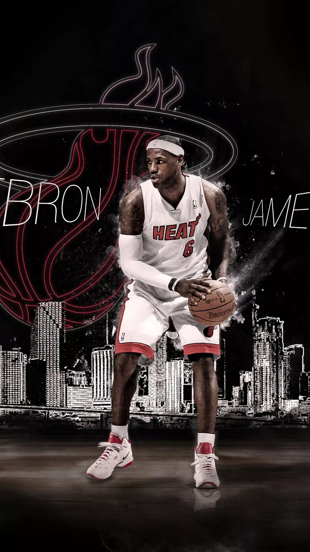 LeBron James Wallpaper 4K, Miami Heat