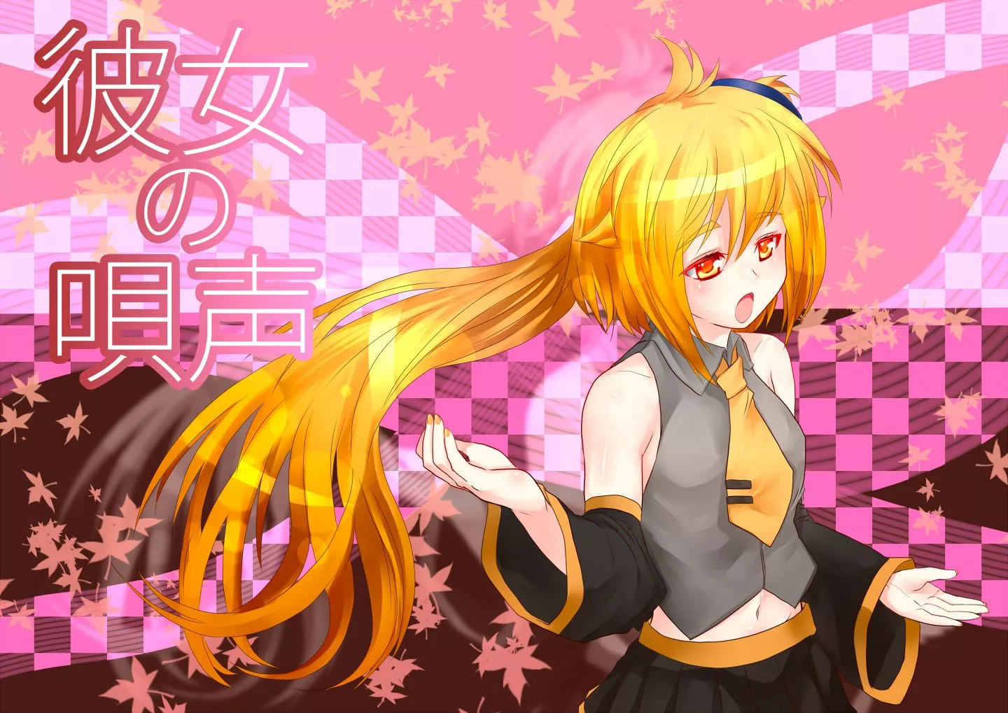 akita neru blonde hair long hair magu