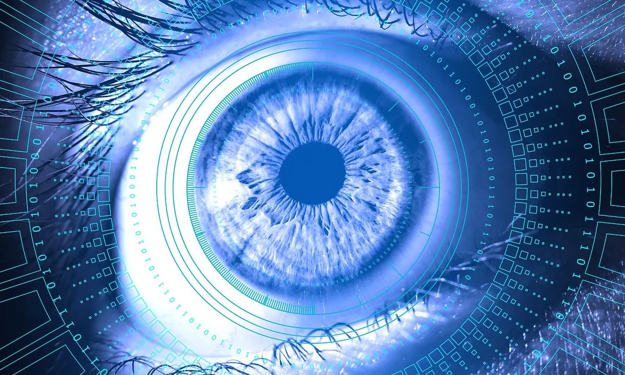Eye, information, technology, digital