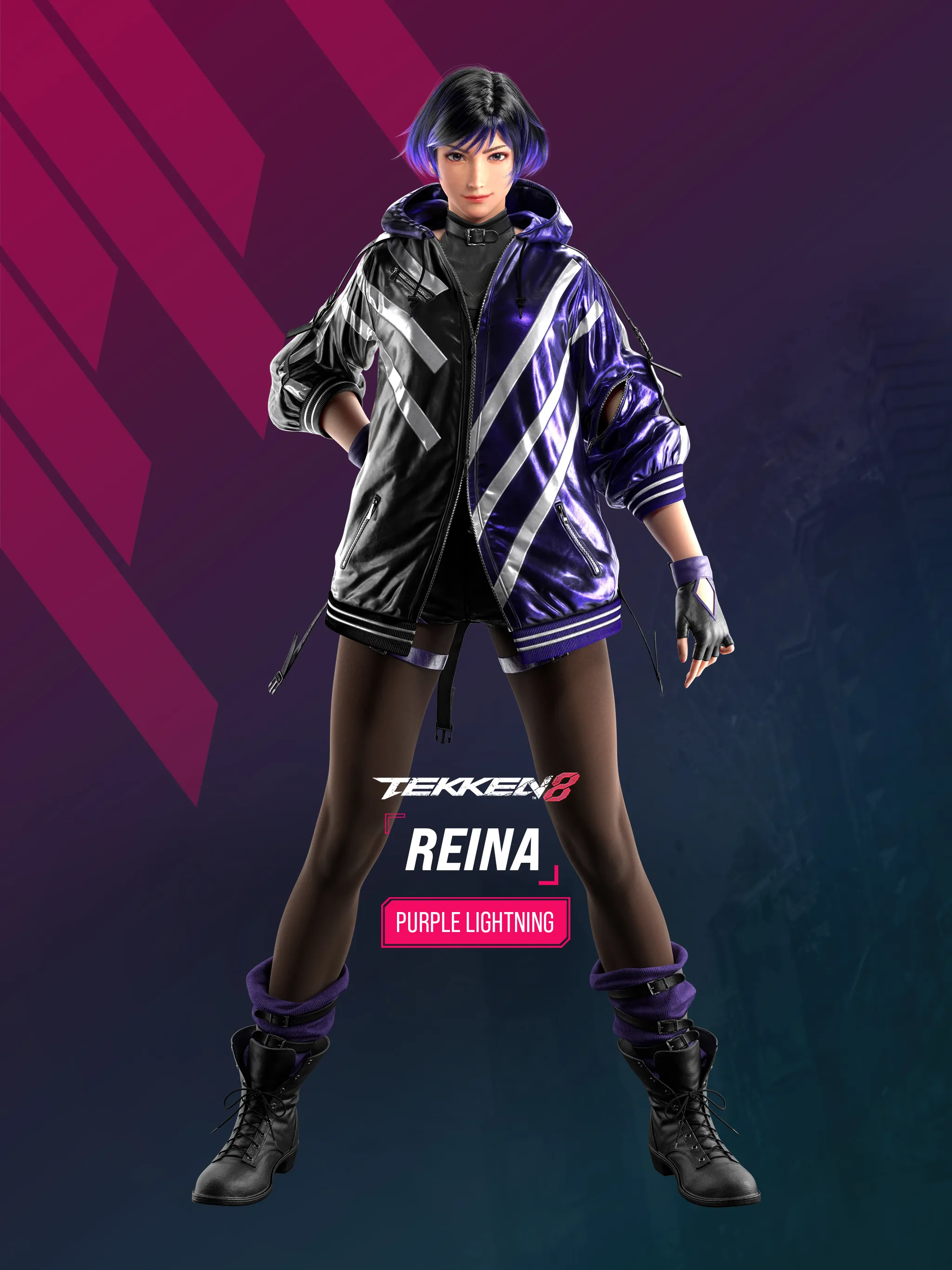 Tekken 8 Reina Wallpaper with Monocle