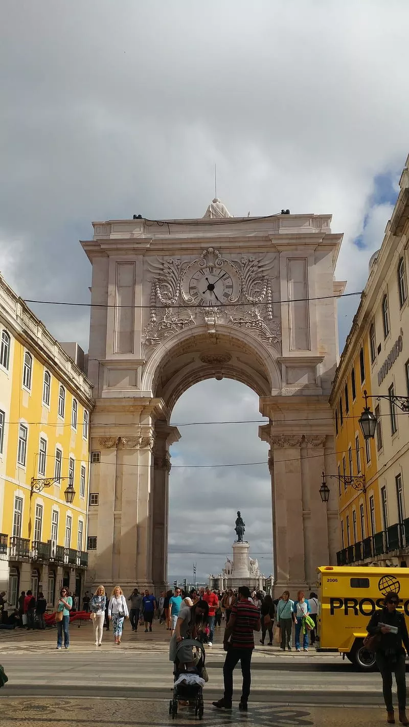 Lisbon Portugal, arch, archway, city, europe, love, tourism, travel, HD phone wallpaper